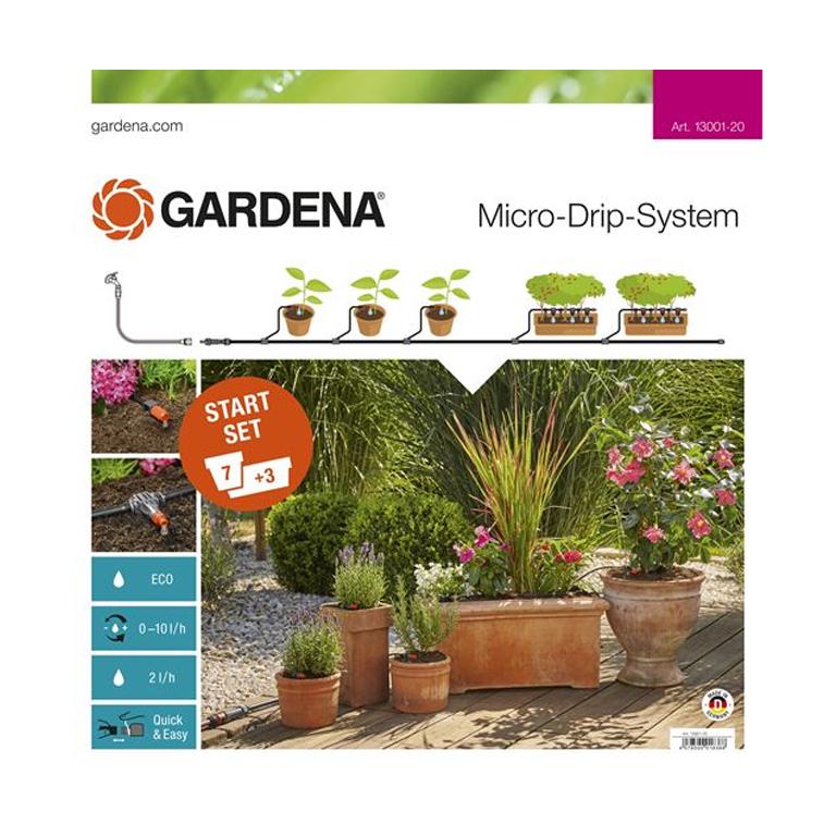 GARDENA MicroDrip Start Set for Flower Pots Medium (Ex Water Time