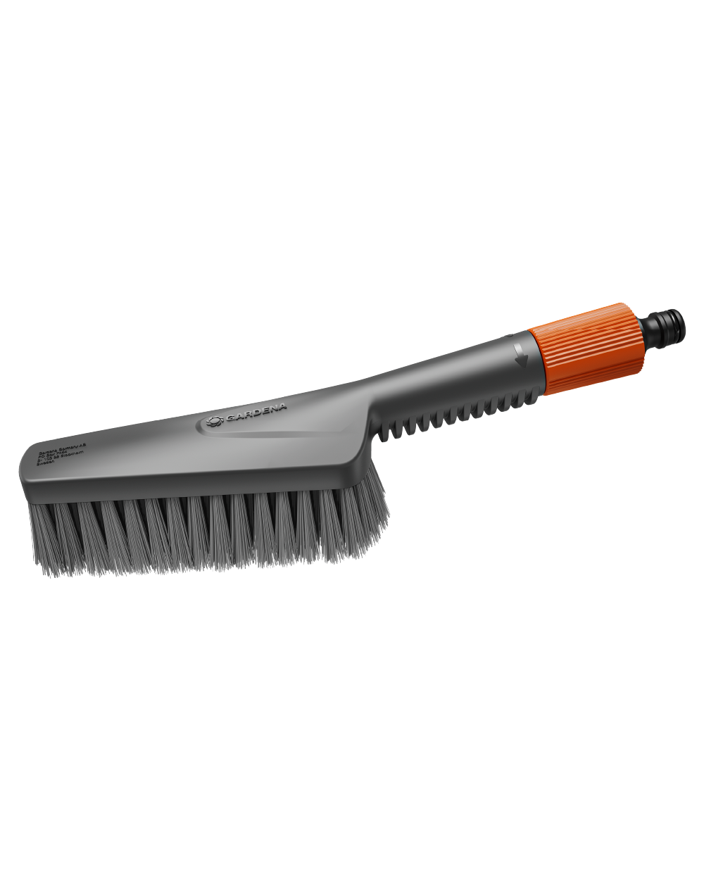 GARDENA CleanSystem Hand Brush Soft Small with grey bristles