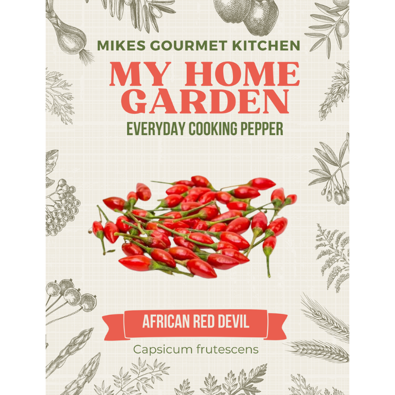 My Home Garden African Red Devil Pepper Seeds