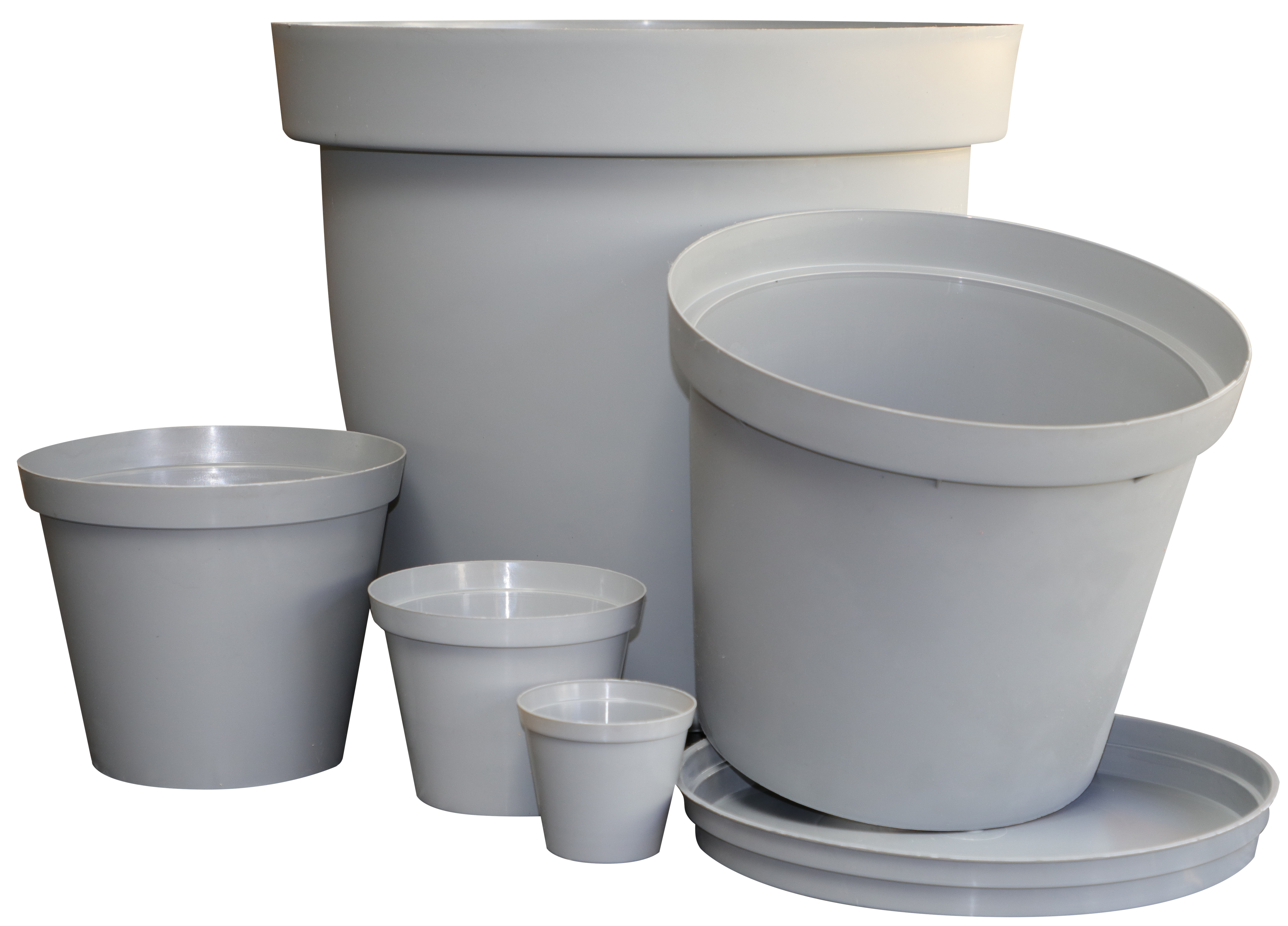 gray plastic plant pots Plastic Pot
