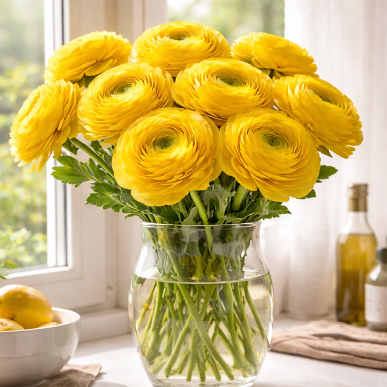 Ubuntuberg Italian Ranunculus Elegance Giallo (54-09) Corms