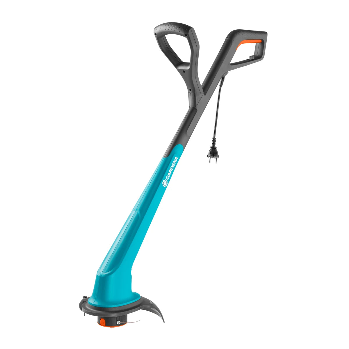 GARDENA SmallCut 300/23 electric grass trimmer with auxiliary handle and cutting guard