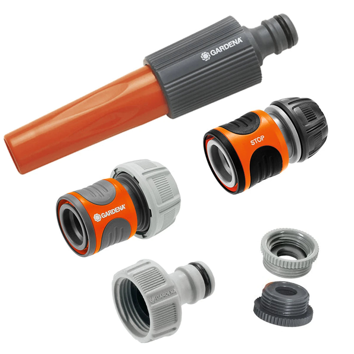 GARDENA Basic Set 13 mm (1/2") – nozzle and hose connectors
