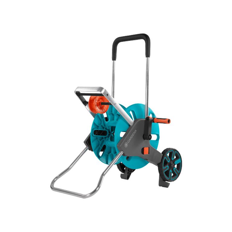 GARDENA CleverRoll M Easy hose trolley with empty reel and orange hose guide