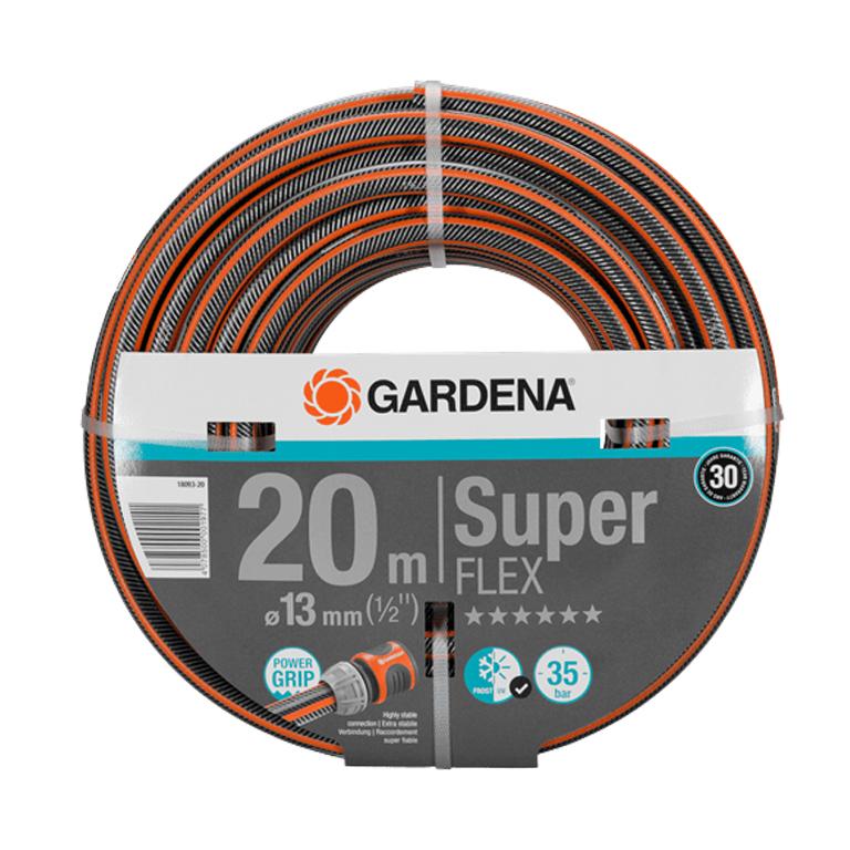 GARDENA Premium SuperFLEX 13 mm 20 m hose coil, front view