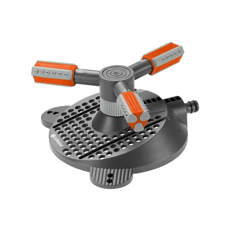 GARDENA Comfort Mambo circular sprinkler with three spray arms