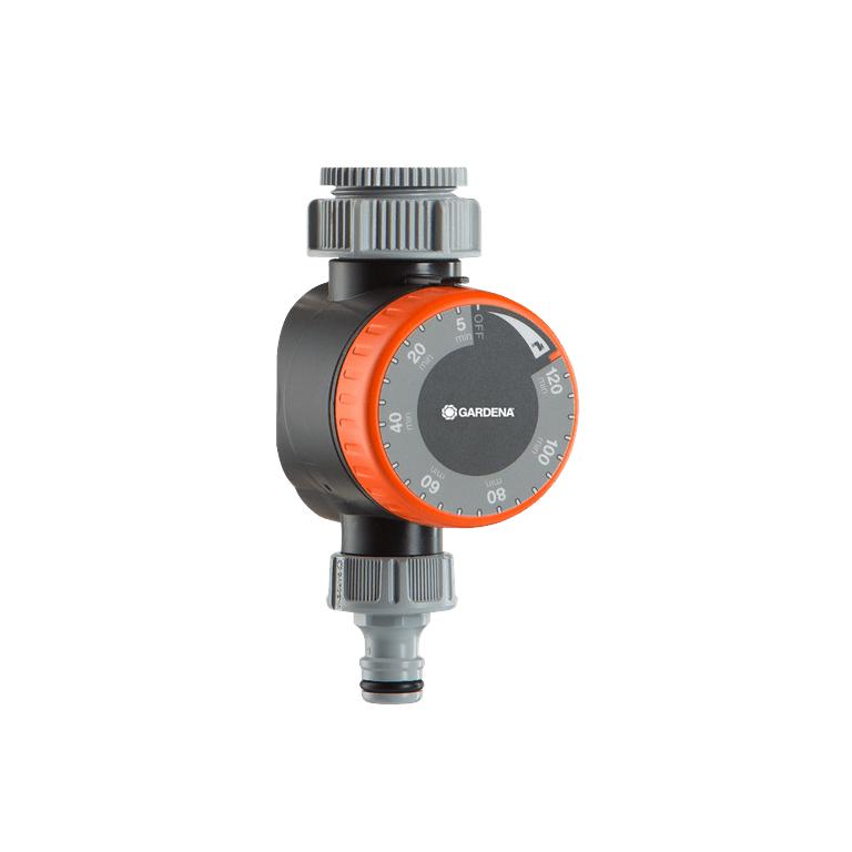 GARDENA manual water timer with orange rotary dial