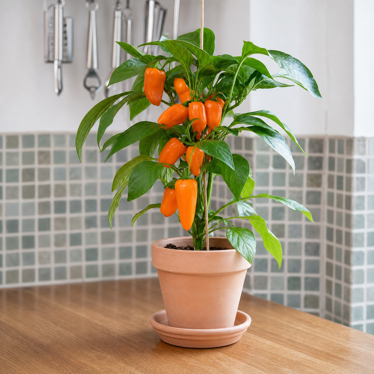CAPSICUM POT PEPPER SNACK ORANGE