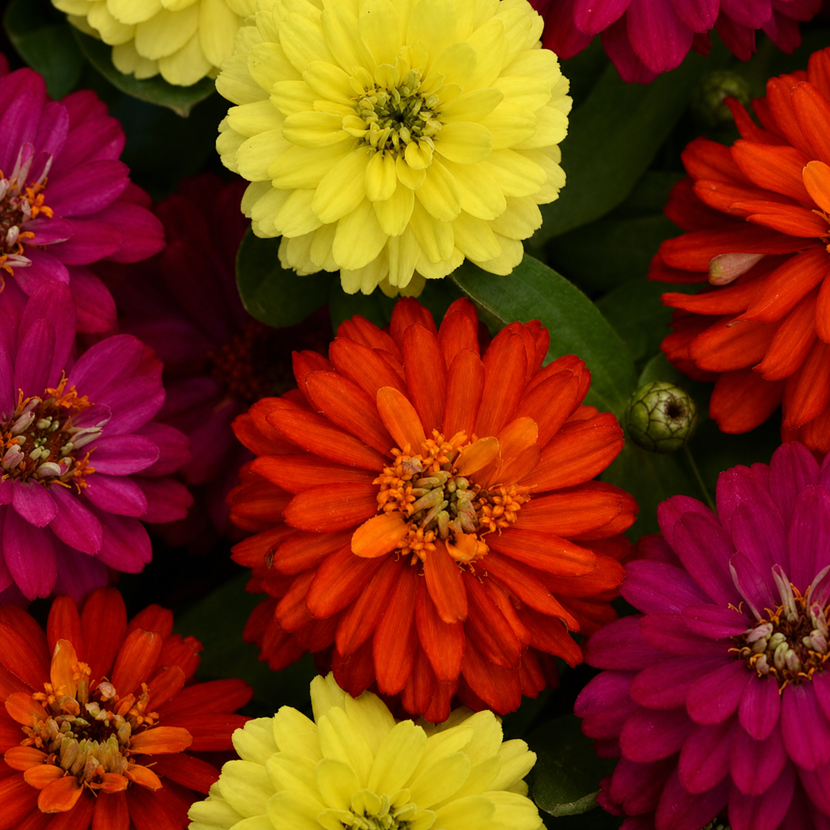 ZINNIA ZAHARA DOUBLE BRILLIANT MIX