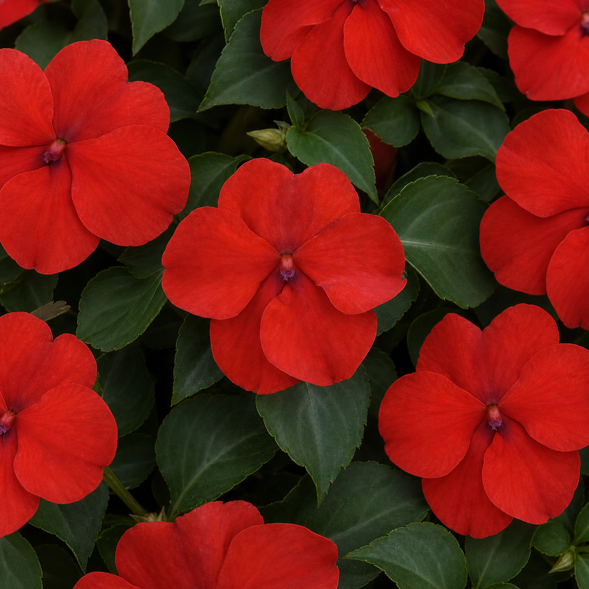 Impatiens Beacon Bright Red