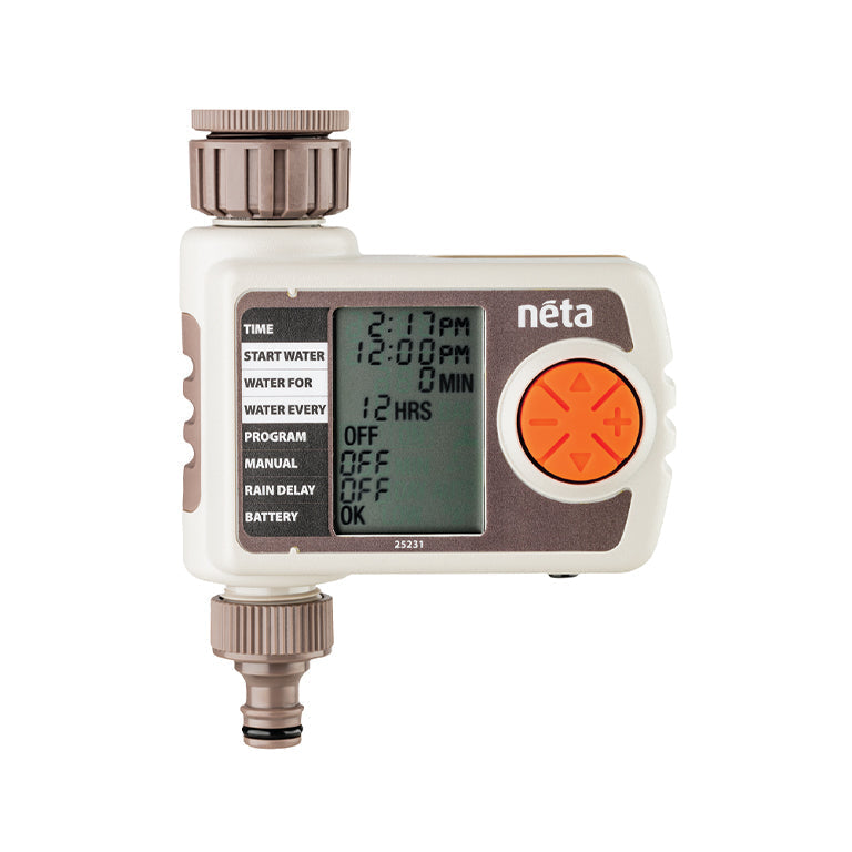 NETA Electronic One Zone Tap Timer plus FREE NETA Watering Set-GARDENING.co.za