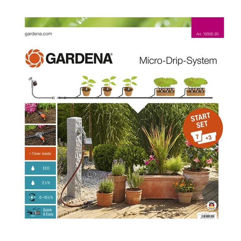 GARDENA - Micro-Drip Start Set for Flower Pots - Medium, with Automatic Water control - GARDENING.co.za