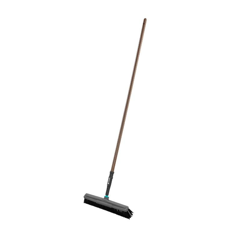 GARDENA NatureLine Road Broom with wooden handle on white background