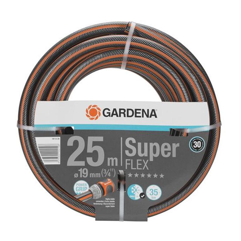 GARDENA Premium SuperFLEX 19 mm 25 m hose coil, front view