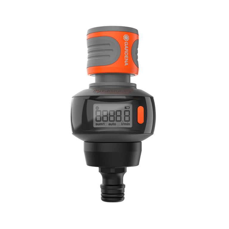 GARDENA AquaCount water flow meter with digital display