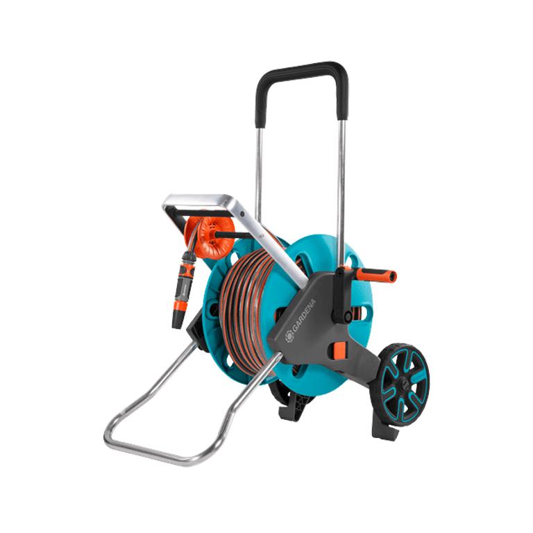 GARDENA CleverRoll M Easy hose trolley set with hose and spray nozzle