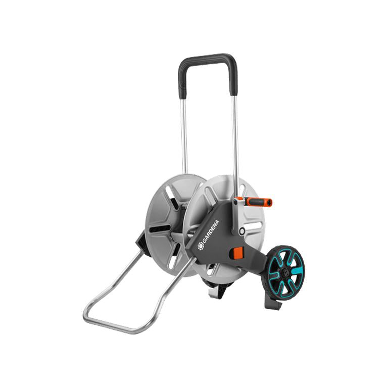 GARDENA CleverRoll M Metal hose trolley with empty reel and telescopic handle