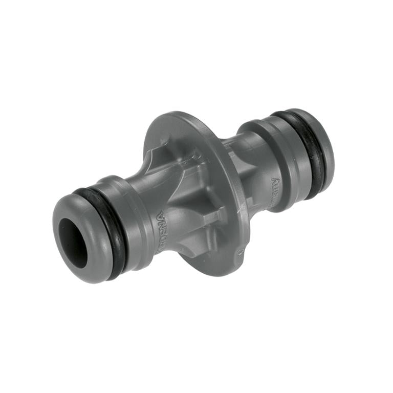 Grey GARDENA Extension Joint with connectors at both ends