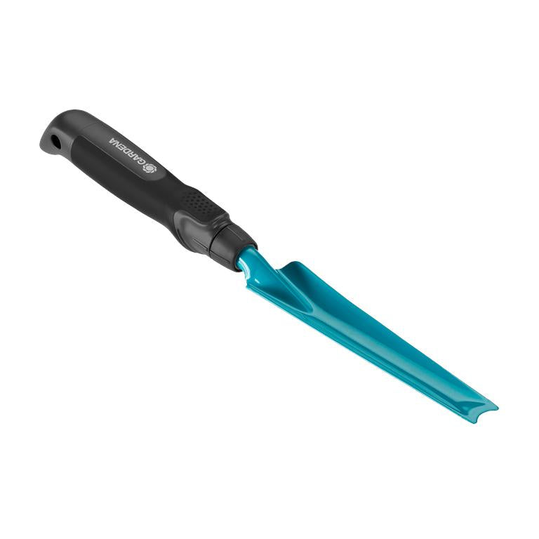 GARDENA weeding hand trowel with narrow blue blade