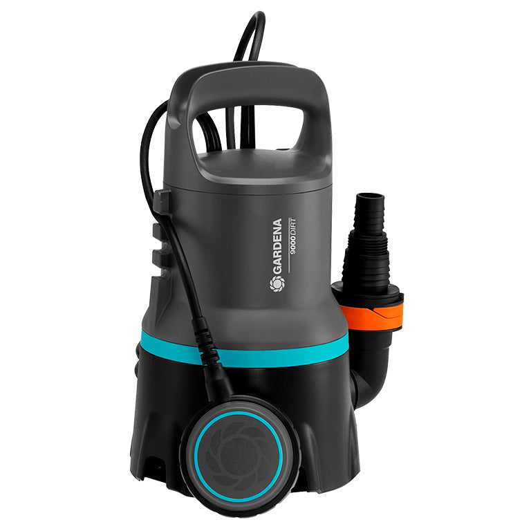 GARDENA 9000 Dirt submersible pump with float switch and outlet fitting