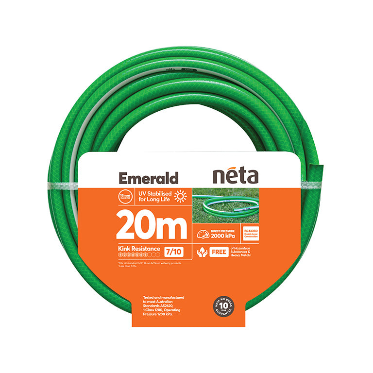 NETA Emerald Garden Hose 18mm (¾") 20 metre